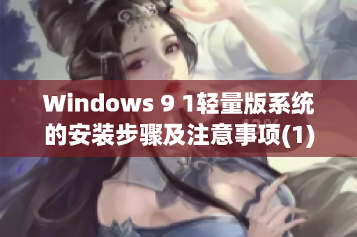 Windows 9 1轻量版系统的安装步骤及注意事项(1)