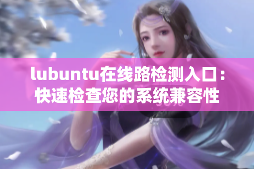 lubuntu在线路检测入口：快速检查您的系统兼容性